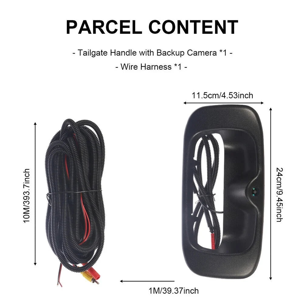 GMC Rear Vision -15130742 Direct Camera Replacement Silverado/Sierra Jahy2Tech Black Chevy Night View