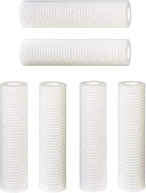 Whirlpool Micron 5 AP110, Sediment WHCF-GD05, Cartridges (Compatible Melt Watts 10"x2.5" 6 Replace Blown pk Grooved FPMBG-5-975) Aqua-Pure Filters