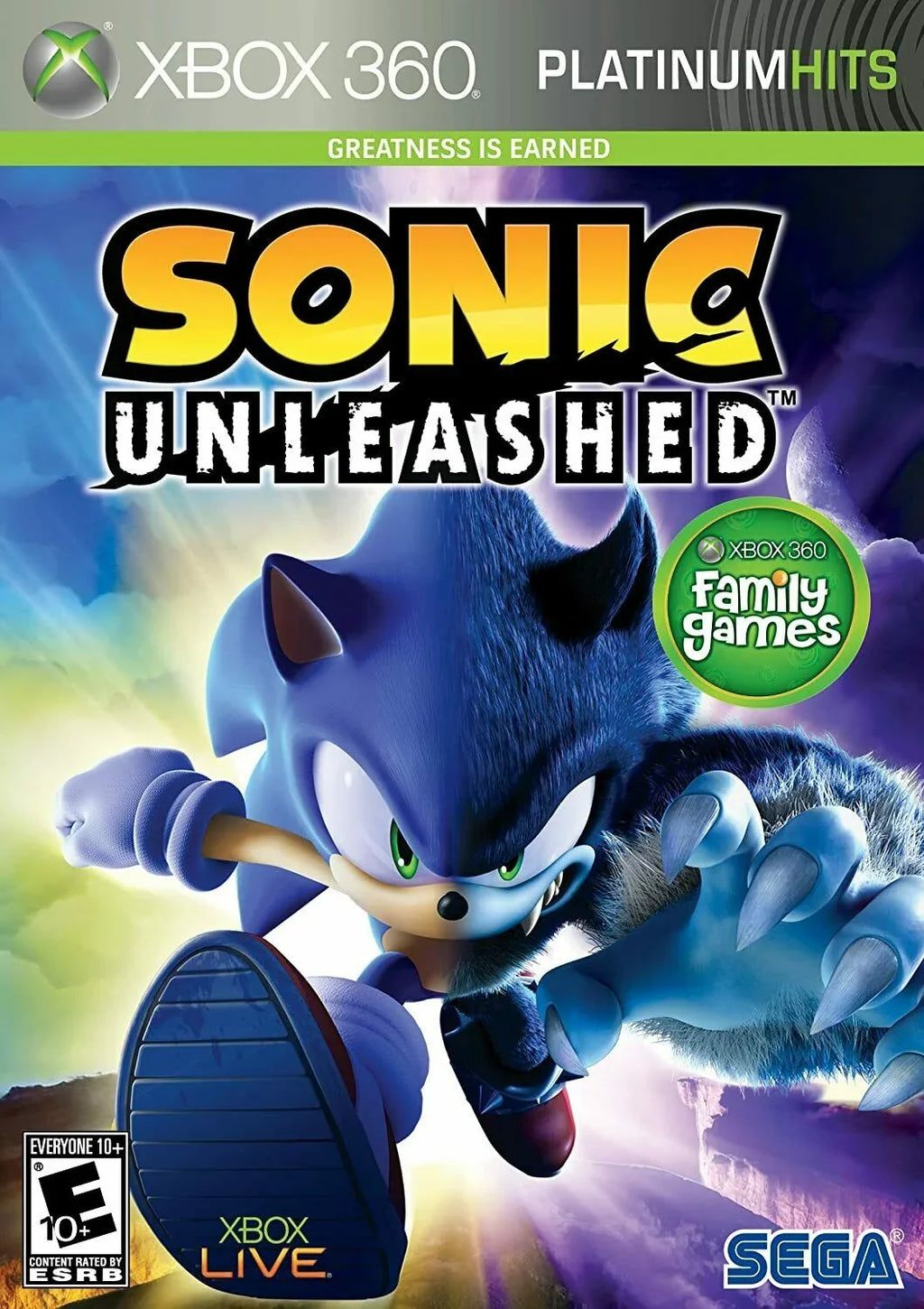 '- Adventure NEW 360 Unleashed Action Hedgehog] Xbox Microsoft Sonic [SEGA