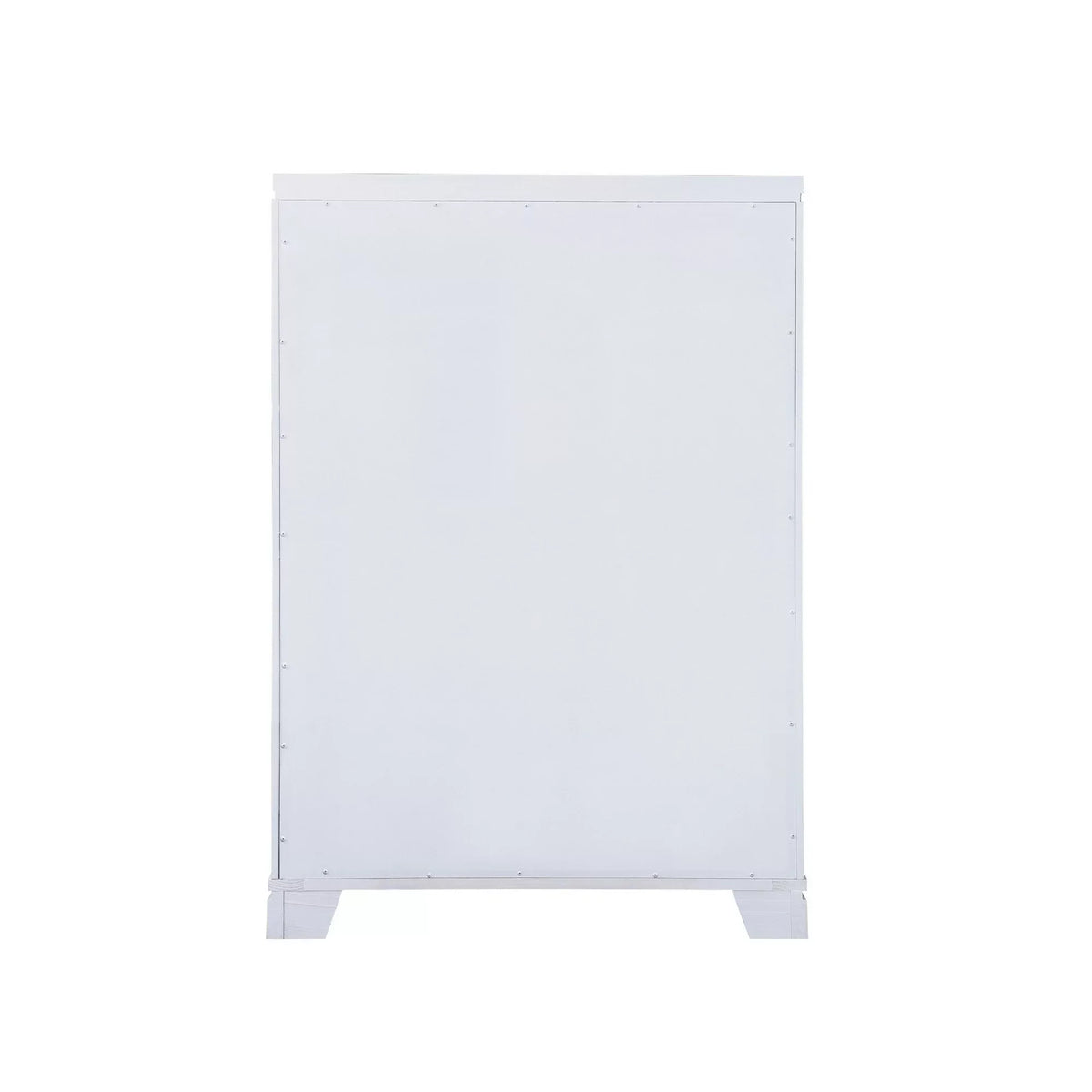 Inch White Wood Dresser, 5 Tall Benjara Drawer 52 Axl Accent, Trim, Mirror Crystal