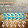 12 RC 1106 4-blade 1104 Drone CCW Motor Micro for Racing Transparent Inch 2 EMAX Pairs AVAN CW Propellers