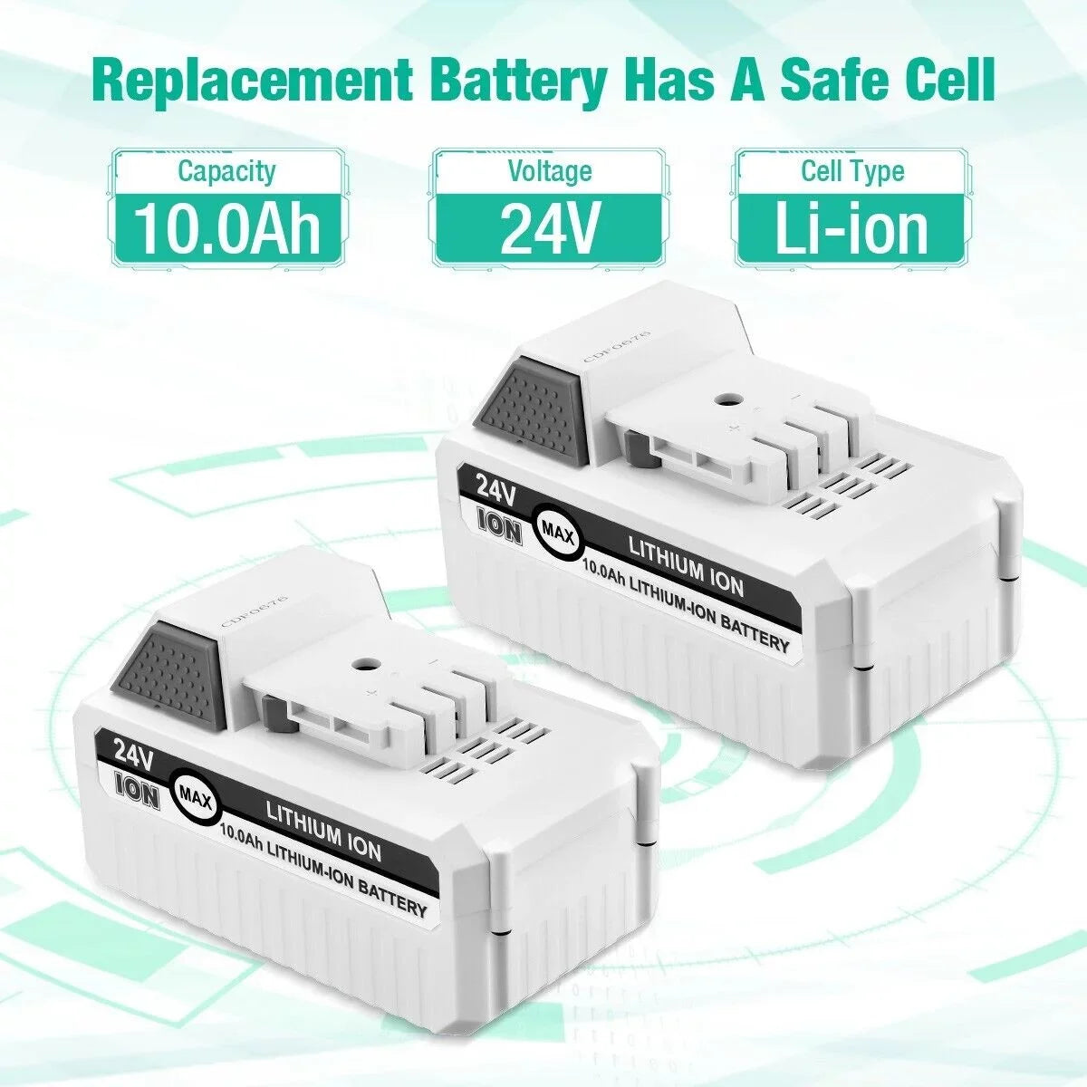 iON+ 24VBAT-LTX for for 24VBAT-LTE with and 24VBAT Joe iON+ 24V Snow System Compatible All Sun Snow Joe 24V-X2-SB18 Li-ion 10000mAh Blower Battery 2Packs Joe Cordless 24VBAT-LT 24V 24VBAT-LTW Battery