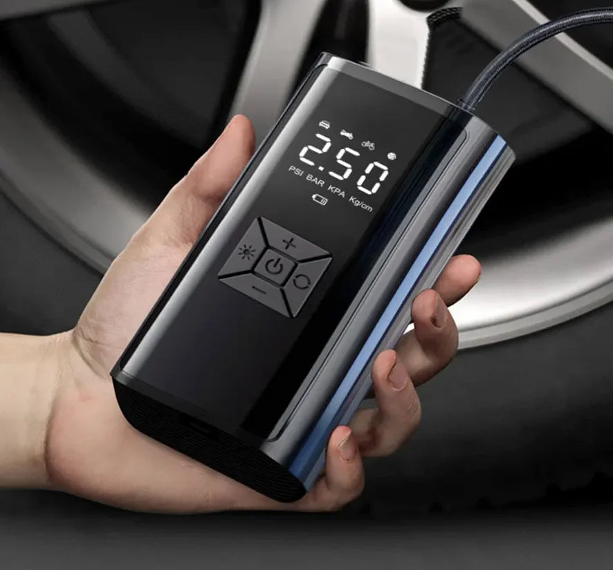 Inflatables, Light, Bicycles, Inflatable Pump Power Air for PowerCleany™ Electric Mattresses Emergency Cordless and Compressor for Air Tire Portable Air Inflator Bank Car Tires, Balls, LED and Boats,