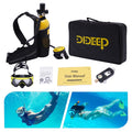 Scuba Underwater Scuba Kit Portable Tank Gear Mini 1L 32.8ft Reusable Deepest Diving