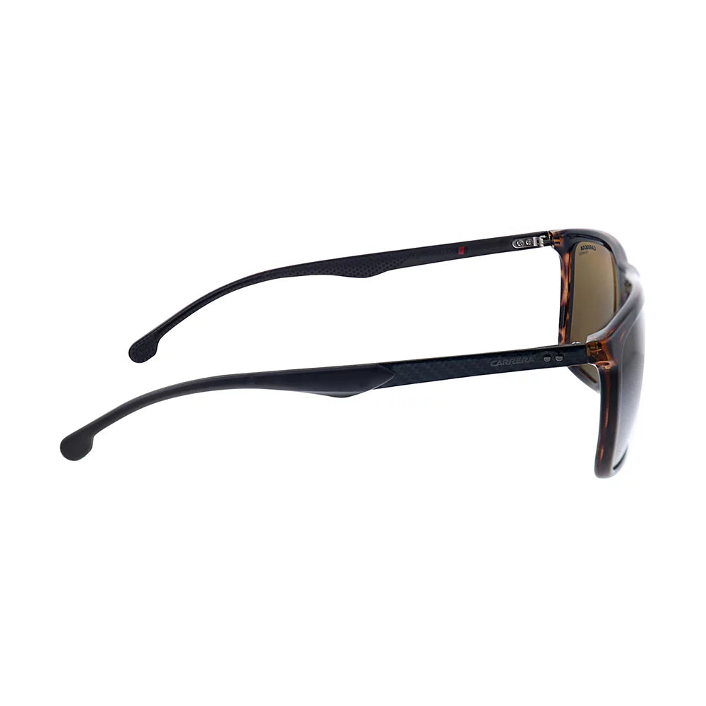 CARRERA Men's Rectangular Polarized Carrera 0086/SP Sunglasses Bronze 57 8032/S