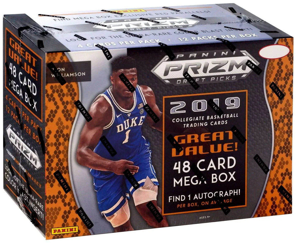 MEGA 2019 NBA Prizm Picks Card Basketball Panini Packs) Draft (12 Trading Box