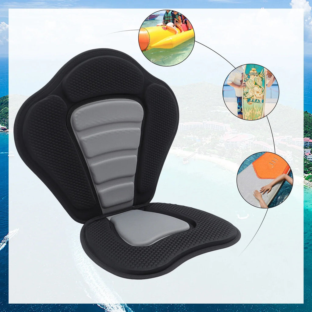 Seat Kayak Rest Storage Bag Seat Comfortable Padded Kayak Seat Seat w/ Cushion