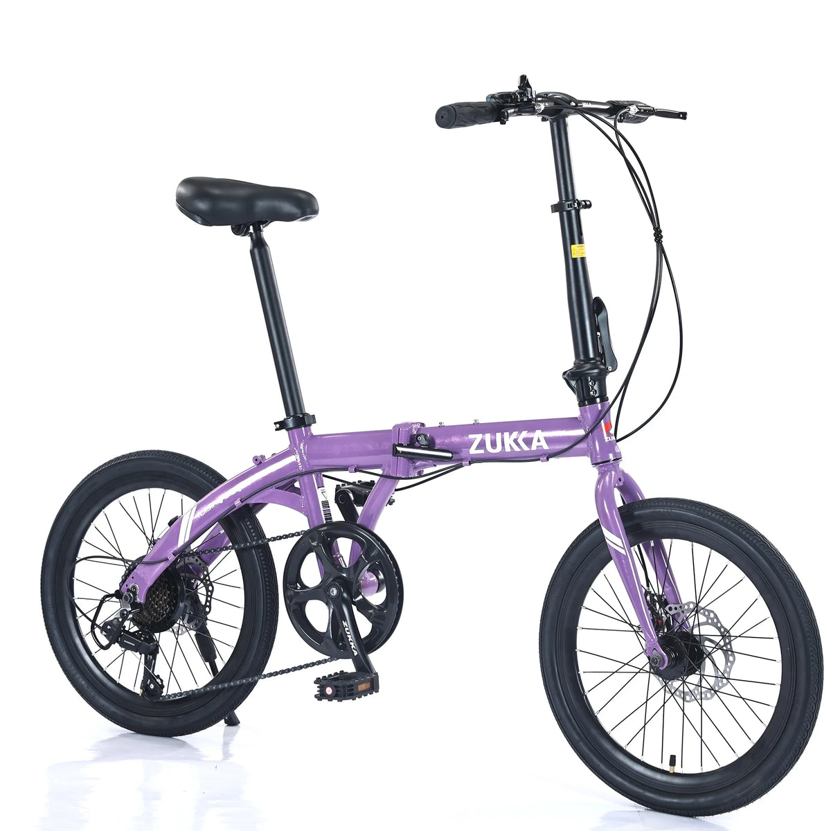 Aluminium Bike, Purple Speed Folding Alloy 8 Frame, Bicycle, City 20"