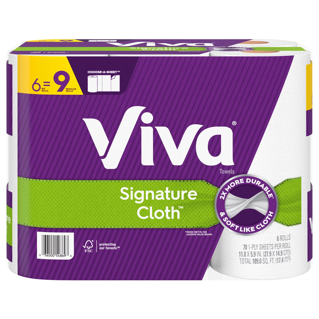 4 Cloth 11 White, Signature Sheets/roll, Packs/carton Kimberly-Clark Choose-a-sheet 2-ply, 78 X Roll 54869 5.9, 6 Towels, Kitchen Roll/pack, Paper