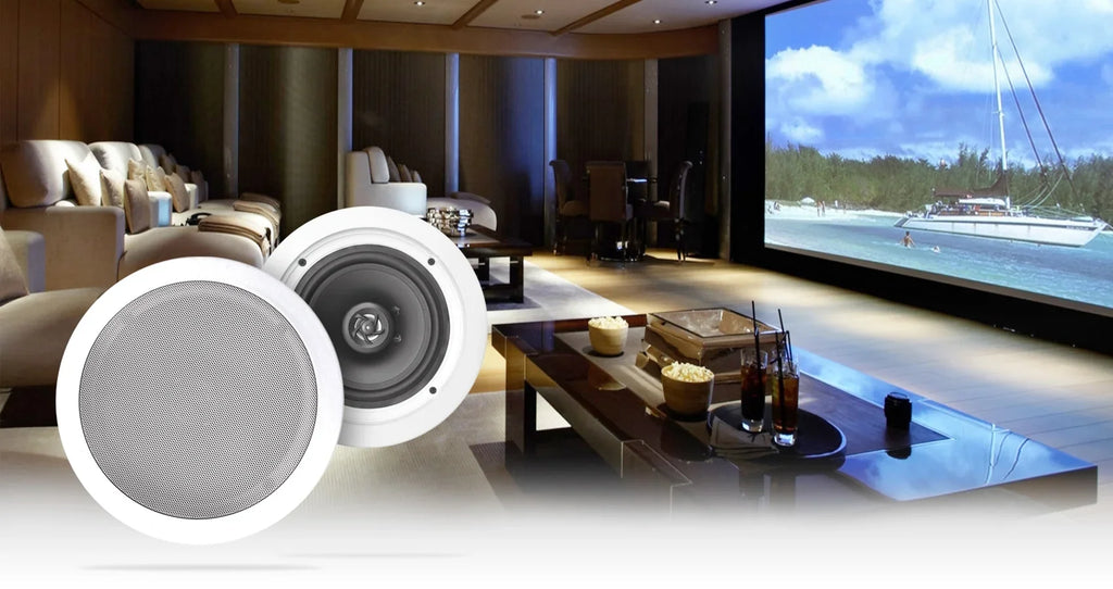 Bluetooth Receiver+4) Pro Theater RX55URIBT Speakers Home 6.5" Technical Ceiling