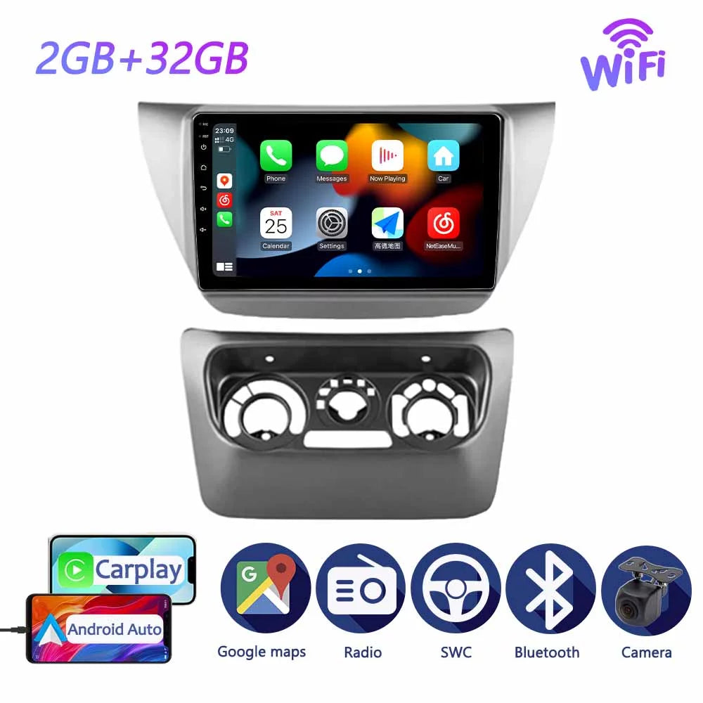 Stereo - Android With Mitsubishi Carplay 9 Car For Bluetooth CS Android Radio 2010 Lancer Navi 2000 Screen GPS Auto