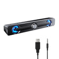 Audio MP3 for Phone USB Sound Subwoofer Computer Powerful Quality Theater-Like Audio Equipment Laptop Tablet Speaker, Radirus V-111 Wired for Bar Bass Speaker, Home MP4, Stereo Surround Box PC