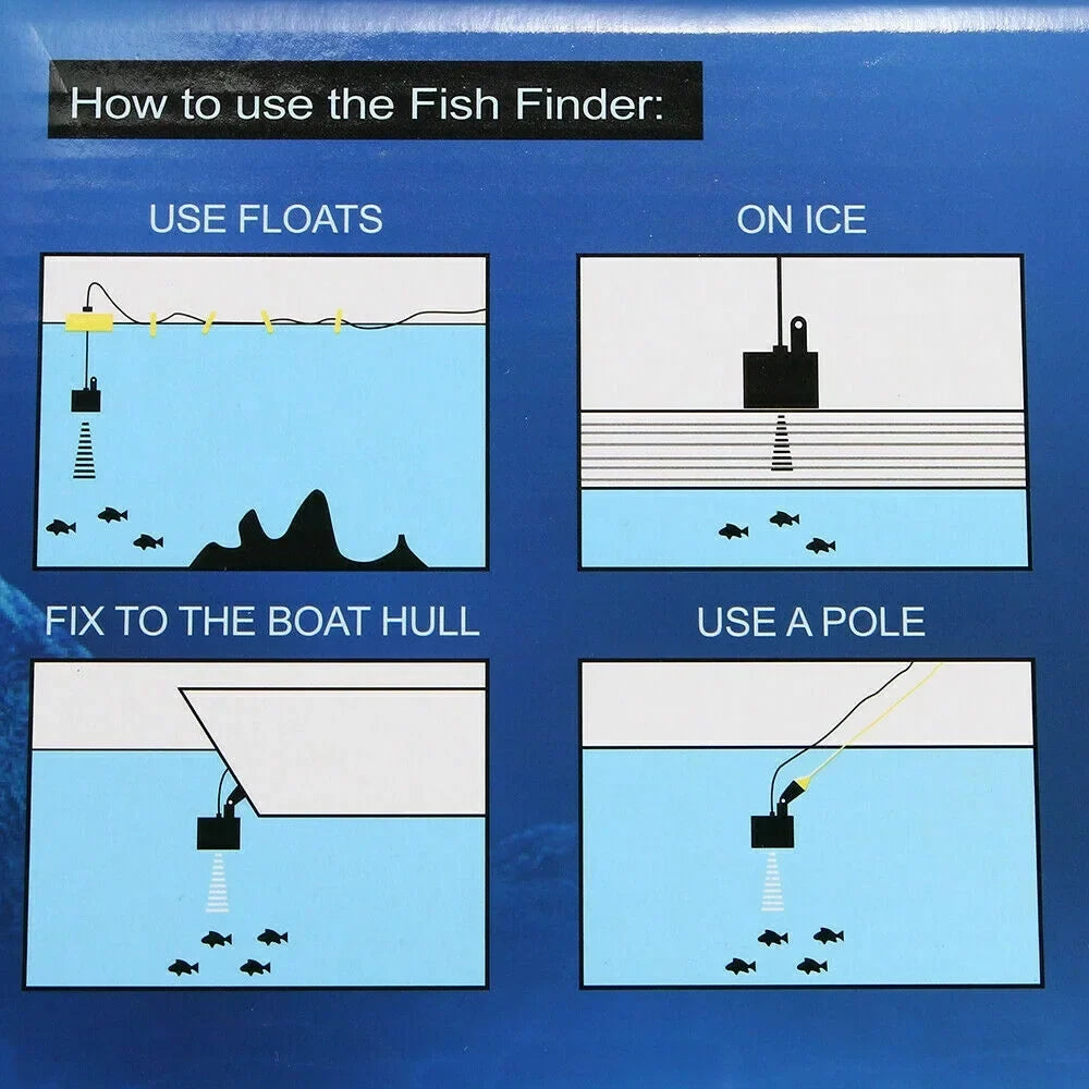 Finder Alarm Experience Sensor Enhance Sonar Your Echo Advanced Jahy2Tech Fishing Technology Fish Transducer Portable - with