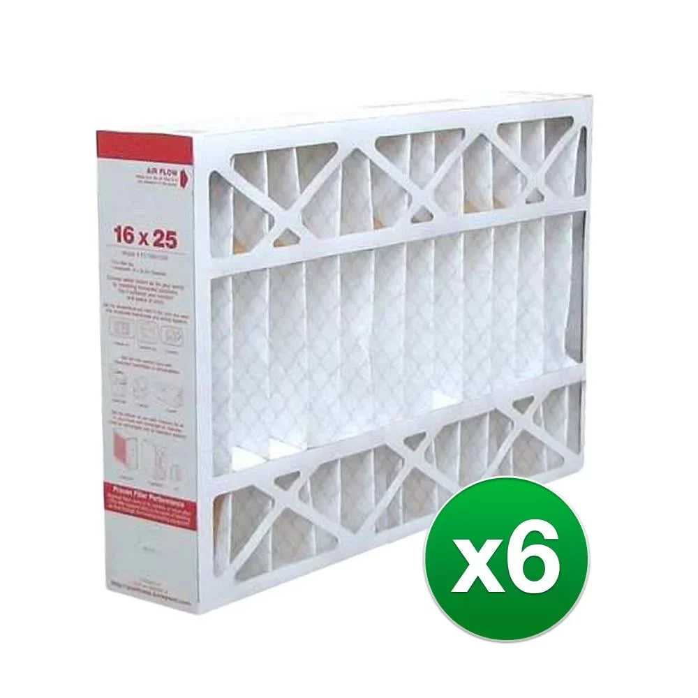 Pack) Air Fits CF100A1009 Filter 11 Honeywell Furnace 16x25x4 (6 MERV