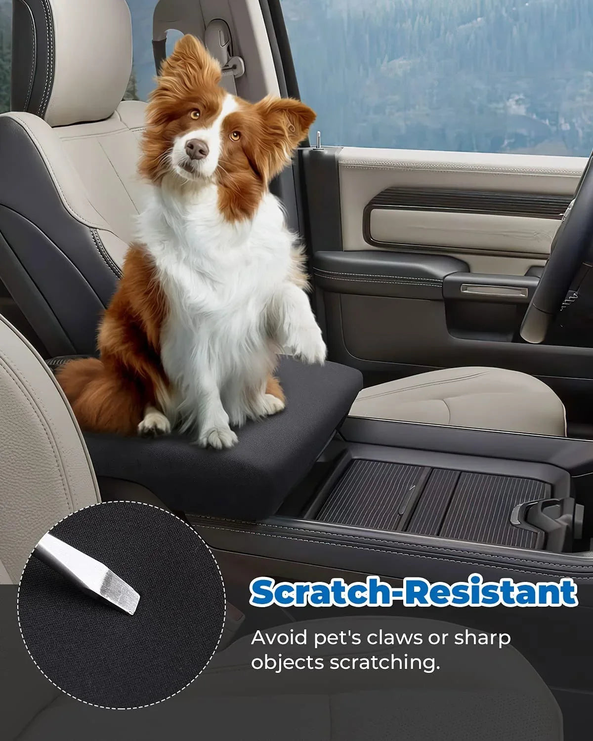 Cover 3500 Protector Center 1500 Cover 2013-2022 Console ISSYAUTO Armrest 2500 Console 2023 Compatible Ram with