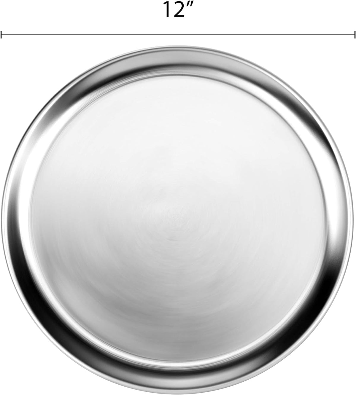 Restaurants Tray Bakeware TrueCraftware- Round Pan Tray Round Baking of Baking Home Tray Aluminum for Pizza Wide Set 12” Pizza & Kitchen 3 Pizzeria Pizza Tray Pan Rim-