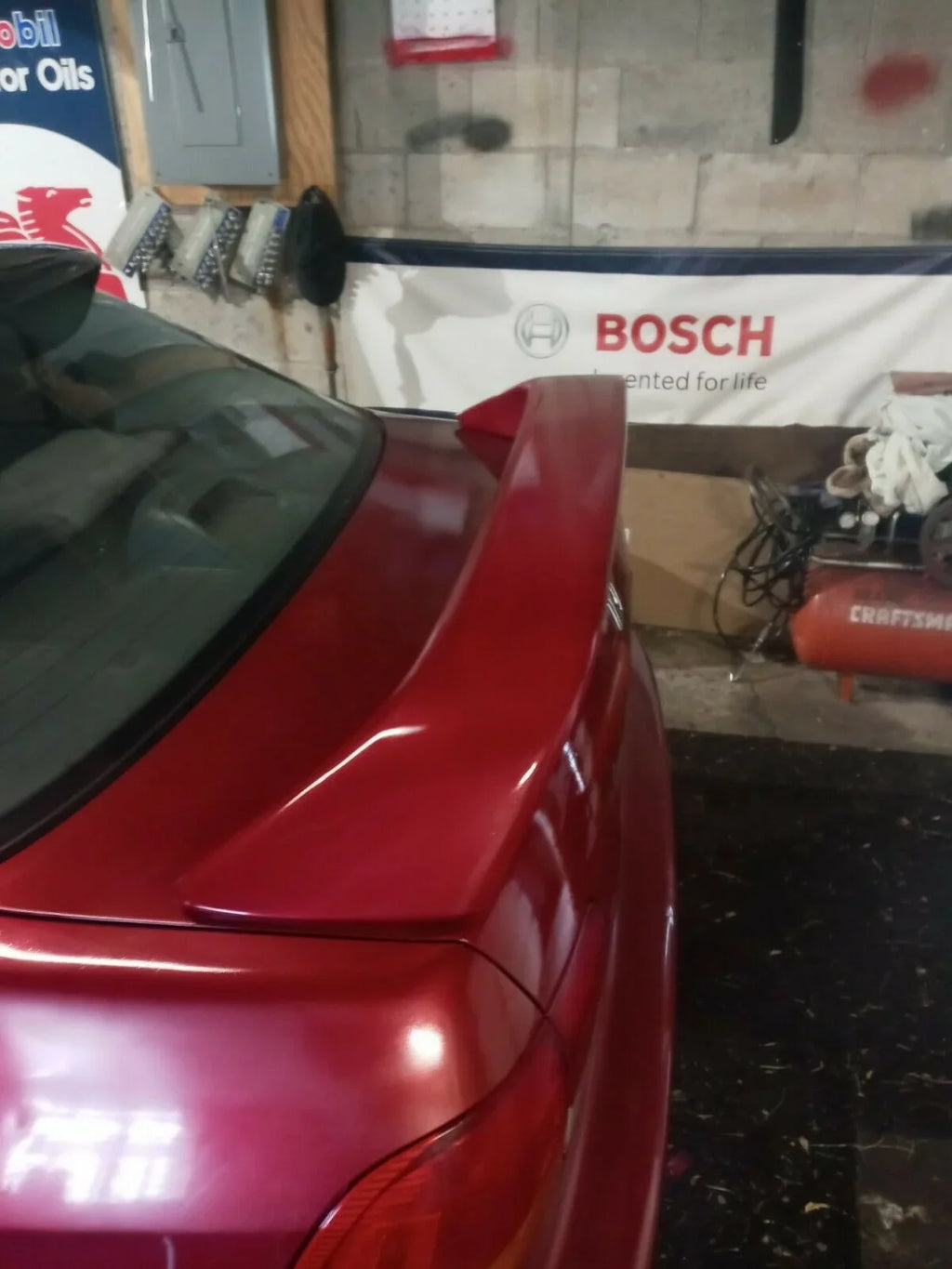 1999 Winglet Trunk Brake 1998 Lid Spoiler with Rear Kojem 2DR 1996 2000 Light Matte Black Honda T-R 1997 LED for Civic Wing Lamp Style