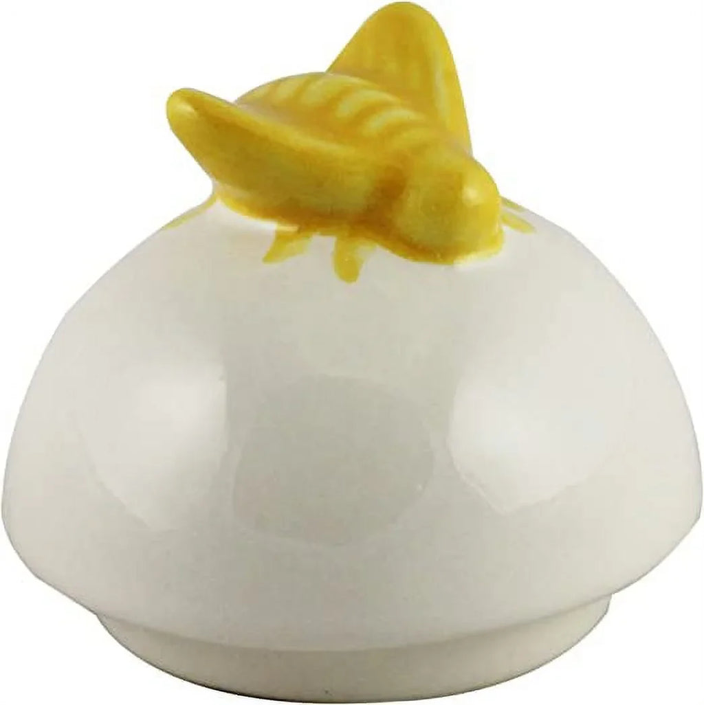 Kitchen on LL Ivory Dunn Wooden Rae with Bee and Letters Pot Black Yellow HONEY Dipper Lid Ceramic