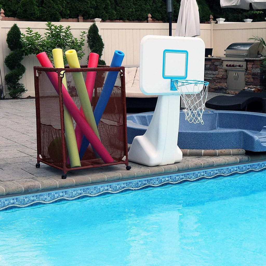 Essentially W Balls, Organizer Mesh x Style Storage 455102 L Bin, x (35" H), Equipment Large, Toys and Yours 25.4" Rolling Floats, Pool 37.5" (Brown),