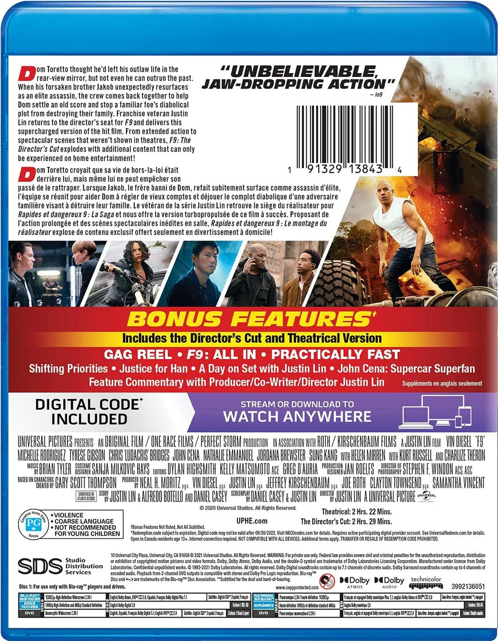 The Fast Saga [Blu-ray] F9: