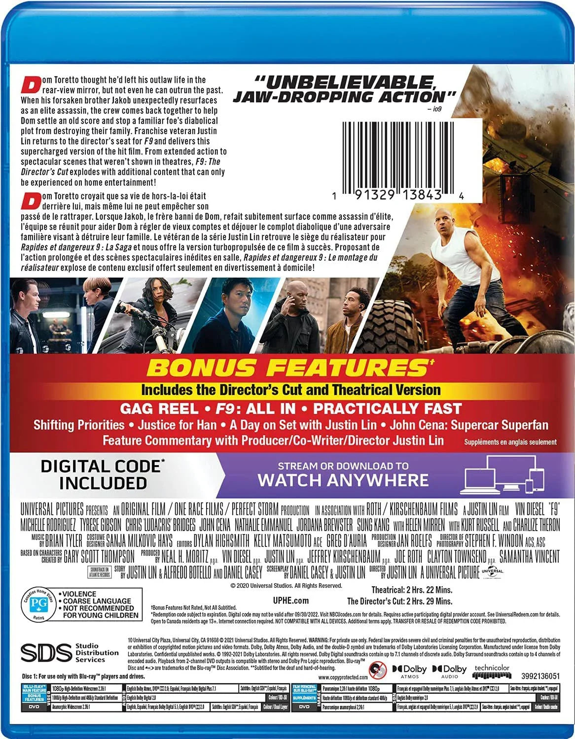 The Fast Saga [Blu-ray] F9: