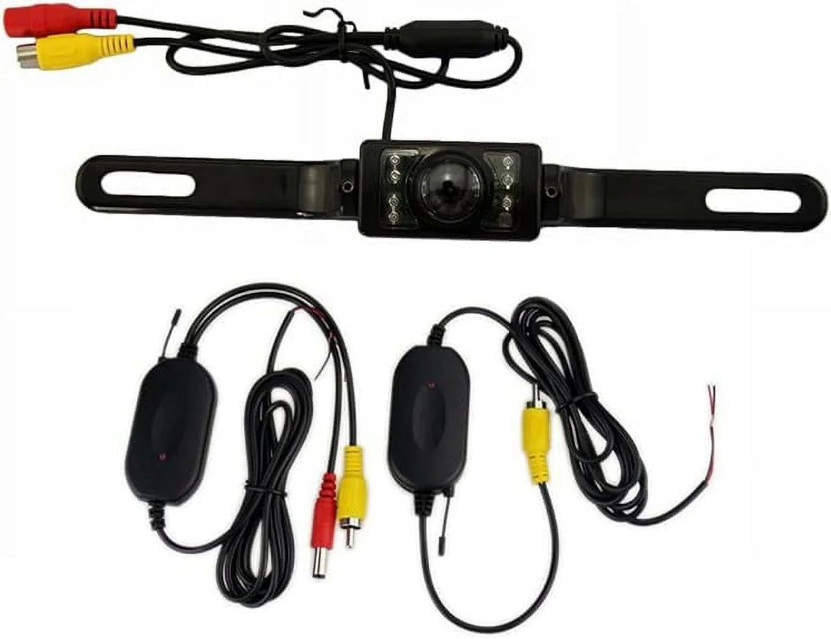 Car Fit Vehicle Rear HD Waterproof View 7LED Backup 2.4G Vision Angle for Camera EZoneTronics Cars Rearview Camera Wide Up Night Back Camera All Easy-Installation
