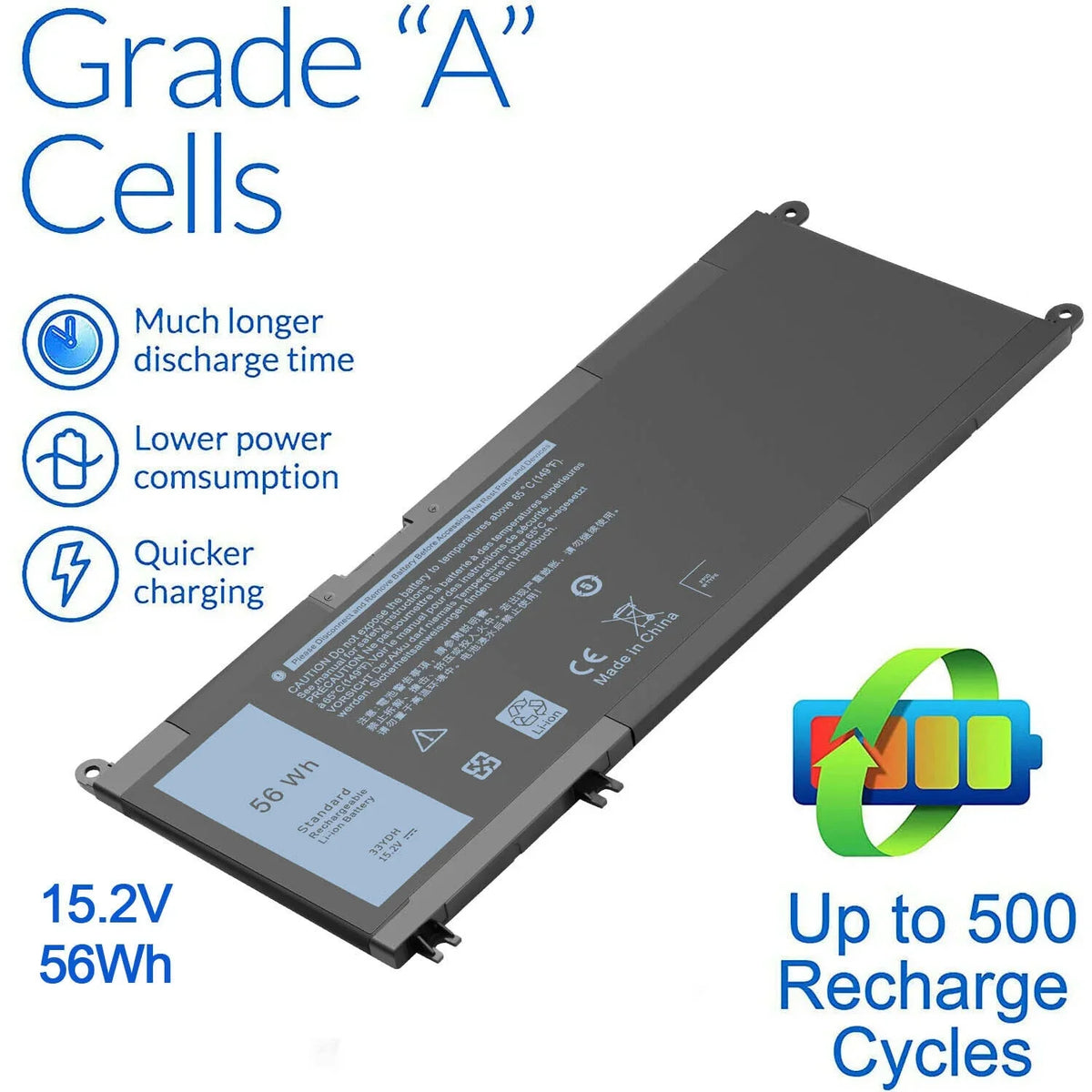 15 7786 7570 33YDH 7779 Vostro 17 Dell For Battery 7580 15 Inspiron 7778 7577