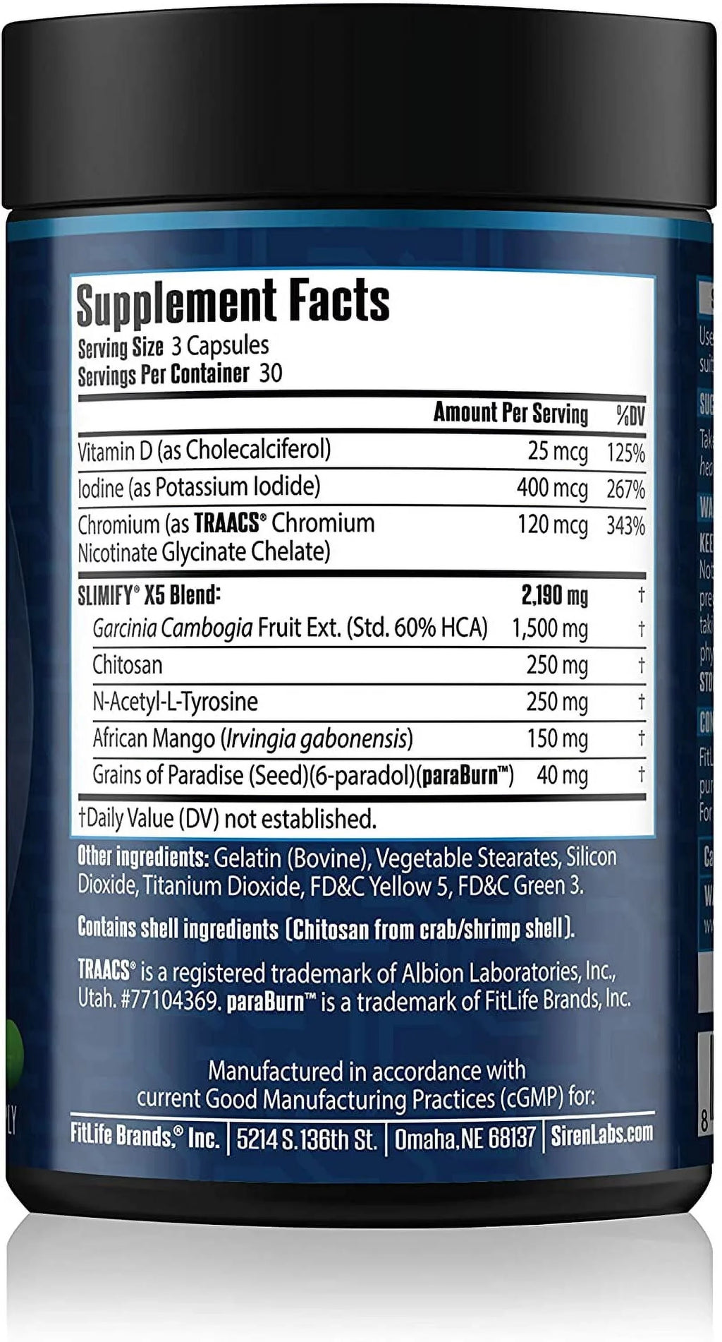 Free Stim Loss Cambogia, Appetite, (90 Metabolism, Fat Weight Labs Decrease of Advanced Siren Increase Paradise Grains African and Garcinia Mango, - - Burner Boost Capsules) - Slimify for Energy and