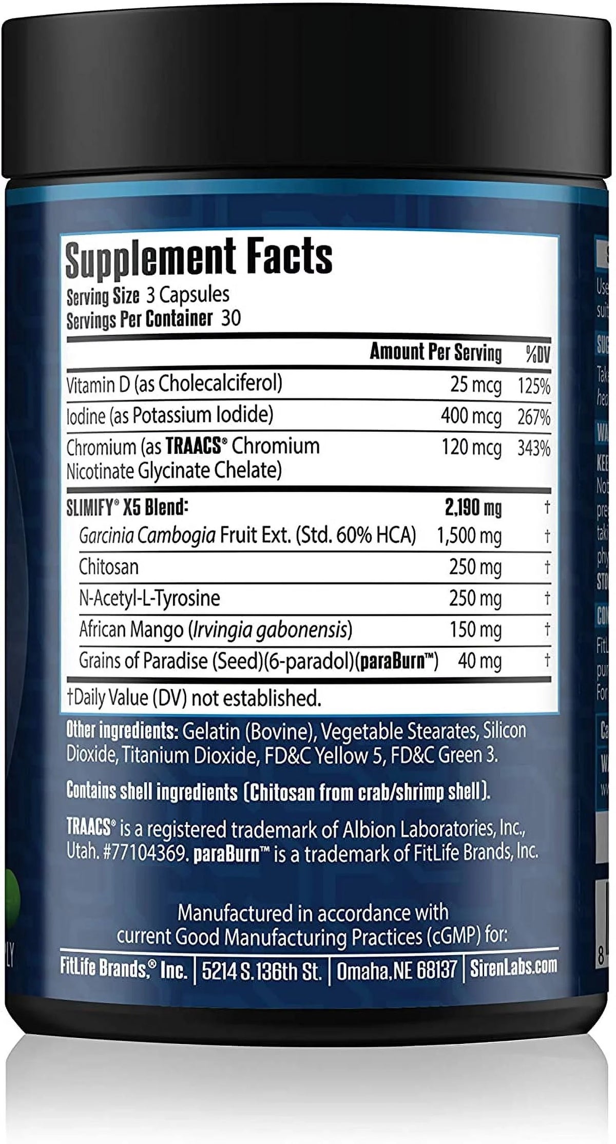 Free Stim Loss Cambogia, Appetite, (90 Metabolism, Fat Weight Labs Decrease of Advanced Siren Increase Paradise Grains African and Garcinia Mango, - - Burner Boost Capsules) - Slimify for Energy and