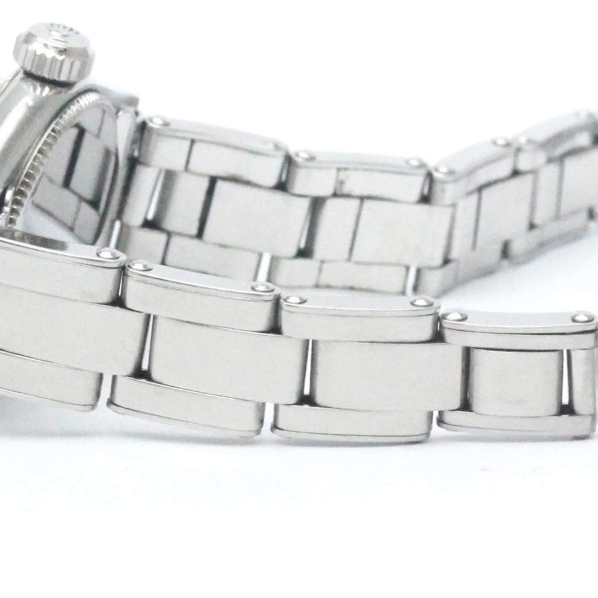 Stainless (Fair) Steel ROLEX Mens Pre-Owned Hand-Winding Precision 6525 Watch Vintage BF565424