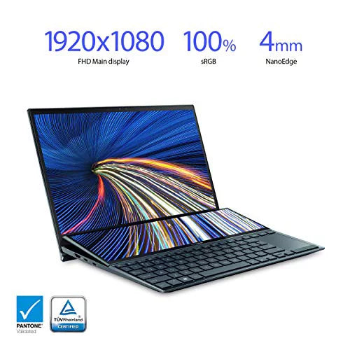 SSD, 10 512GB Windows Duo ScreenPad 14 Intel RAM, Core Celestial i5-1155G7, FHD Home, PCIe 8GB Display, ASUS ZenBook Blue, UX482EAR-EB51T 6E, Touch Plus, Evo 14" Platform, UX482 Wifi