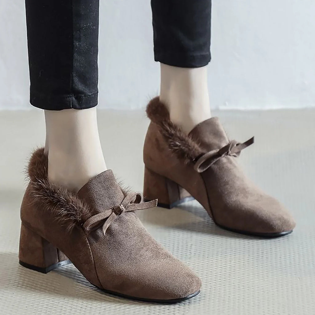 for Plush Shoes Warm Platform Women Dress Thick Ladies Shoes Snow Boots Ankle Walking Shoes 2023 PMUYBHF Flat Durable Winter
