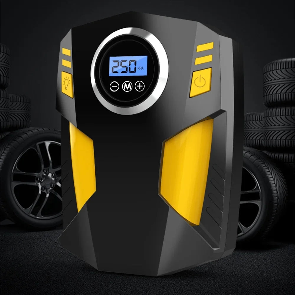 Pump Light with Compressor LED Auto for 12V Inflator Portable Car Tire Air Digital