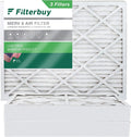 AC Pleated 20x25x4 Filterbuy Air MERV Filters HVAC (3-Pack) Furnace 8
