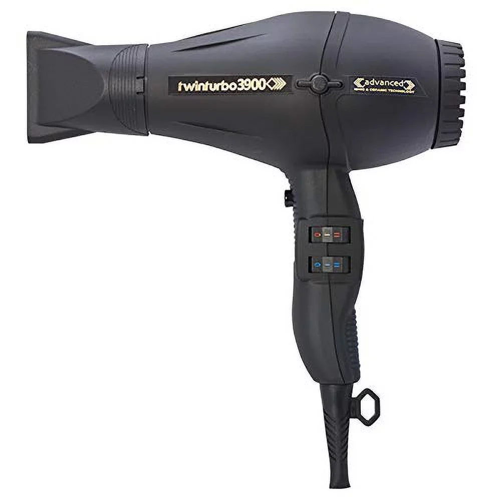Bundle Turbo Hair (1) Hair Blow (1) Designs 2: Attachment Power and 3900 Hot M Dryer Advanced Black Black