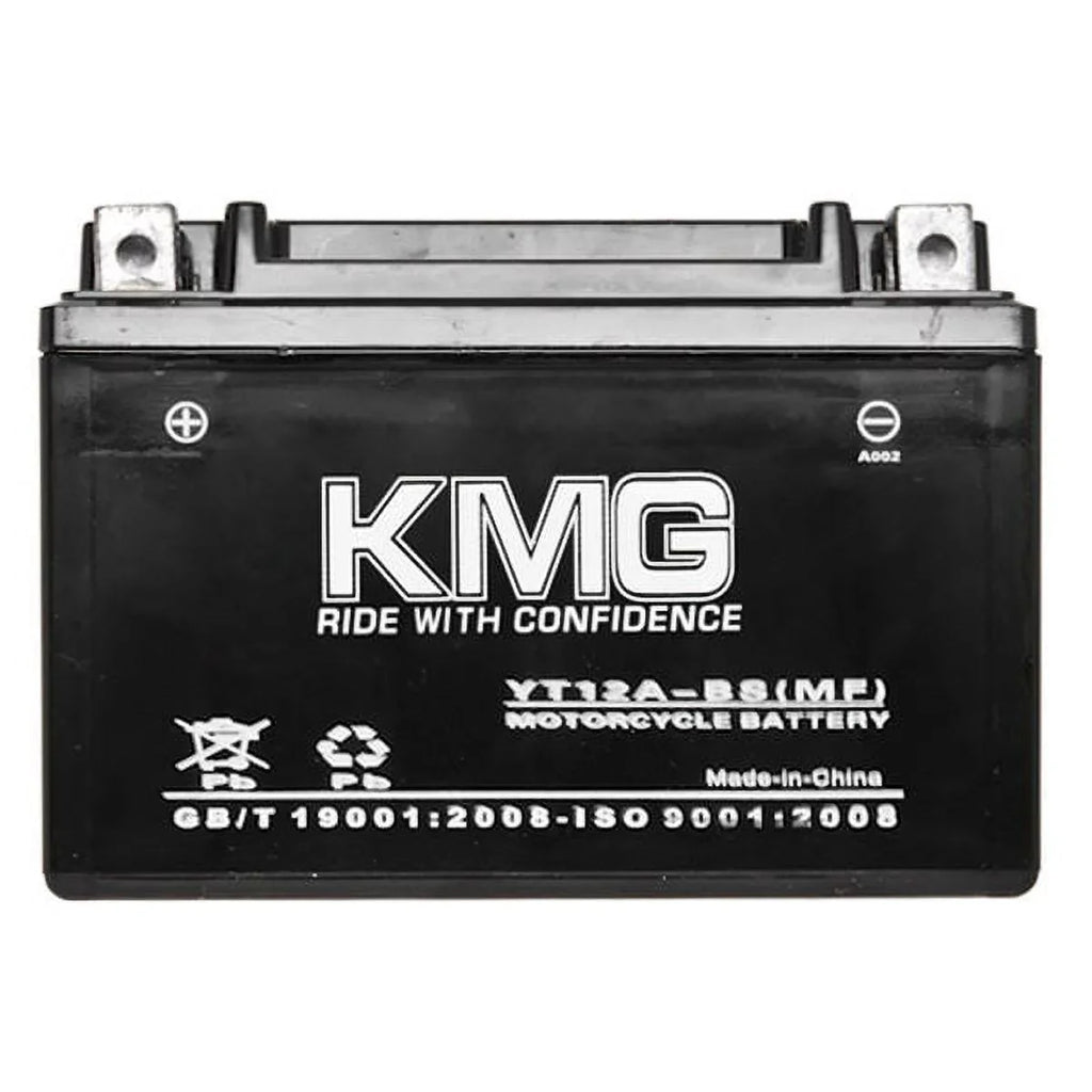 Scooter ATV OEM YT12A-BS with 2005-2012 Snowmobile 1000 Free Powersport Replacement Battery KMG High Motorcycle SMF Compatible Sealed Maintenance GSX-R1000 Suzuki Battery Performance 12V
