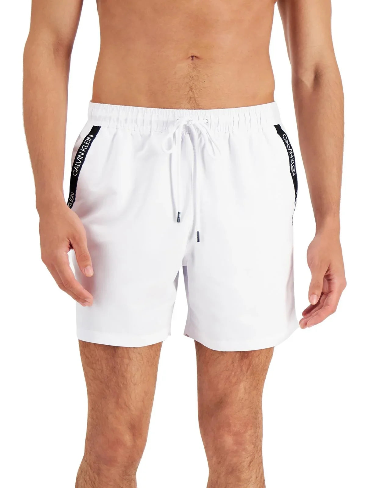 Klein Swim Trunks Drawstring Mens Calvin Pockets