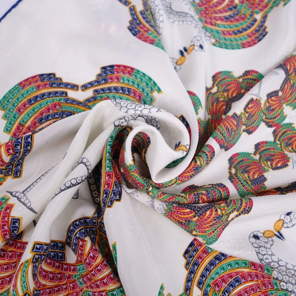 Silk Muffler Cartier Women's Multicolor (Good) Pre-Owned Scarf 100%