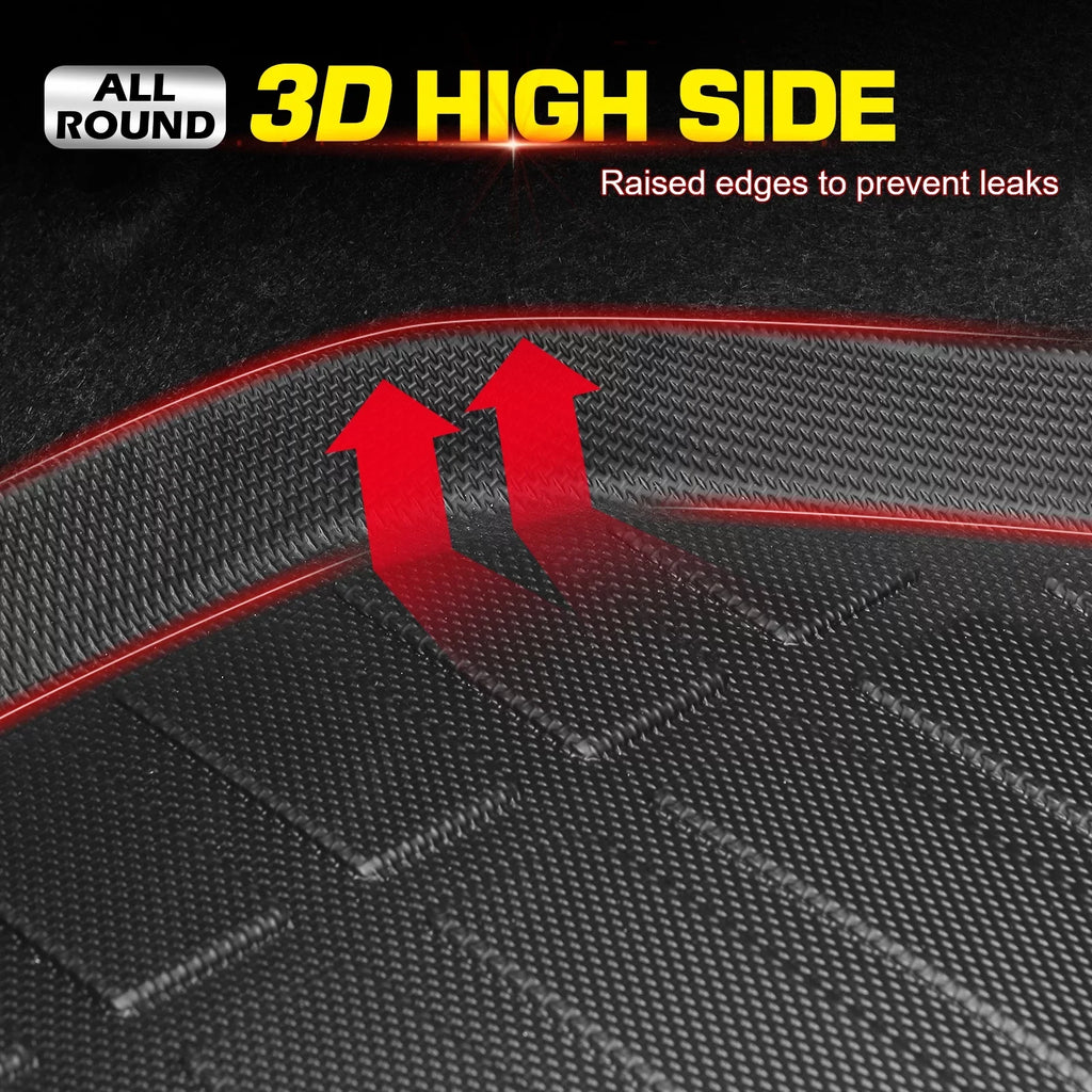 HR-V, Black 2023-2024 All Protector Protection Boot Trunk Car Pad 3D With Rear Compatible Motorsports Weather Cover Ikon Molded Carpets Honda Elastomer Liner Thermo Mat Plastic TPE Tray