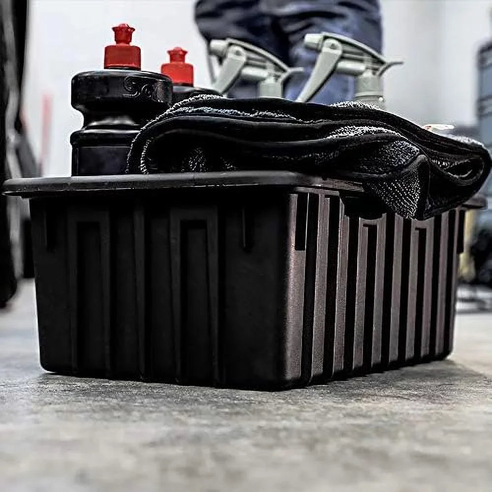 W/ Janitorial Utility Tote Bucket Cleaning Portable Caddy Organizer Basket Large Caddy Compartment Shower Storage Deluxe Shower Capacity Plastic For Dividers Supplies 6 Shower 6 DIY Caddy Divided
