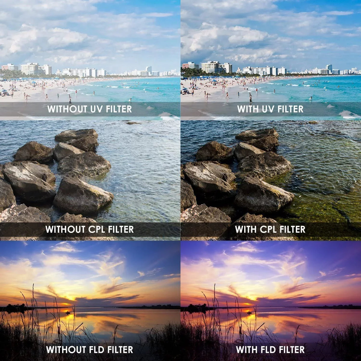 14-45mm 52mm FLD UV Lens Filter 3PC CPL f/3.5-5.6 Aspherical Panasonic Kit MEGA OIS for
