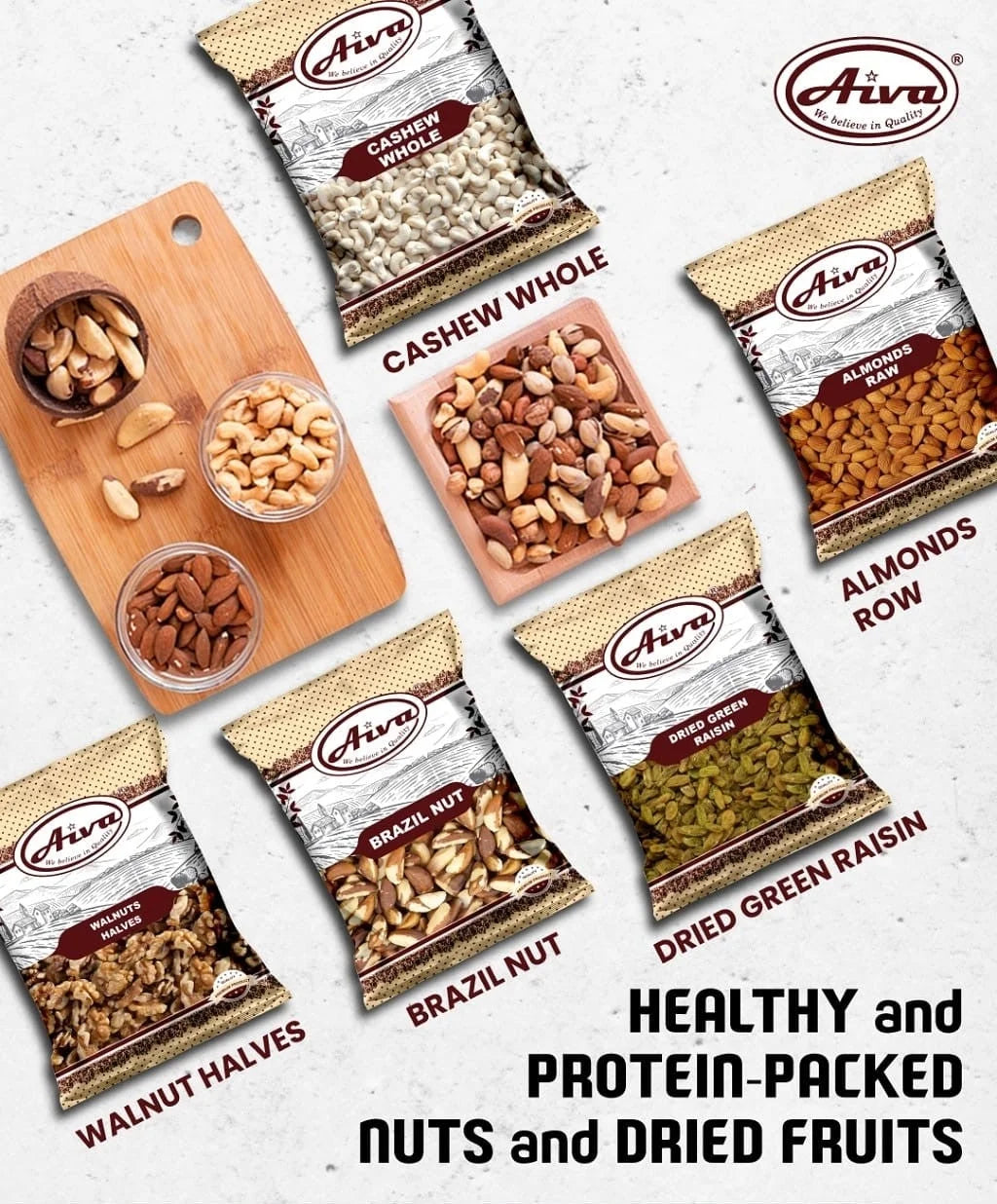 & Roasted salted Almonds