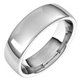 European mm X1 Band 14K 11 Size White 6 E11:1054:P