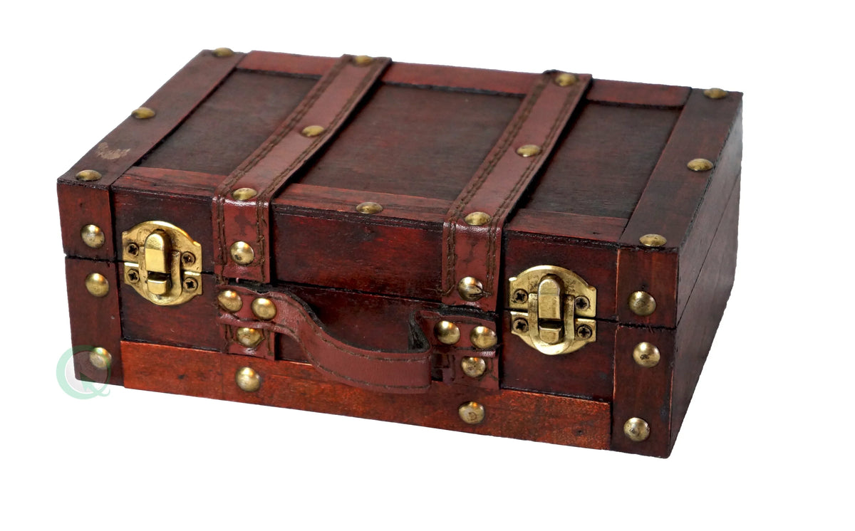 Straps Suitcase Old-fashioned Small with