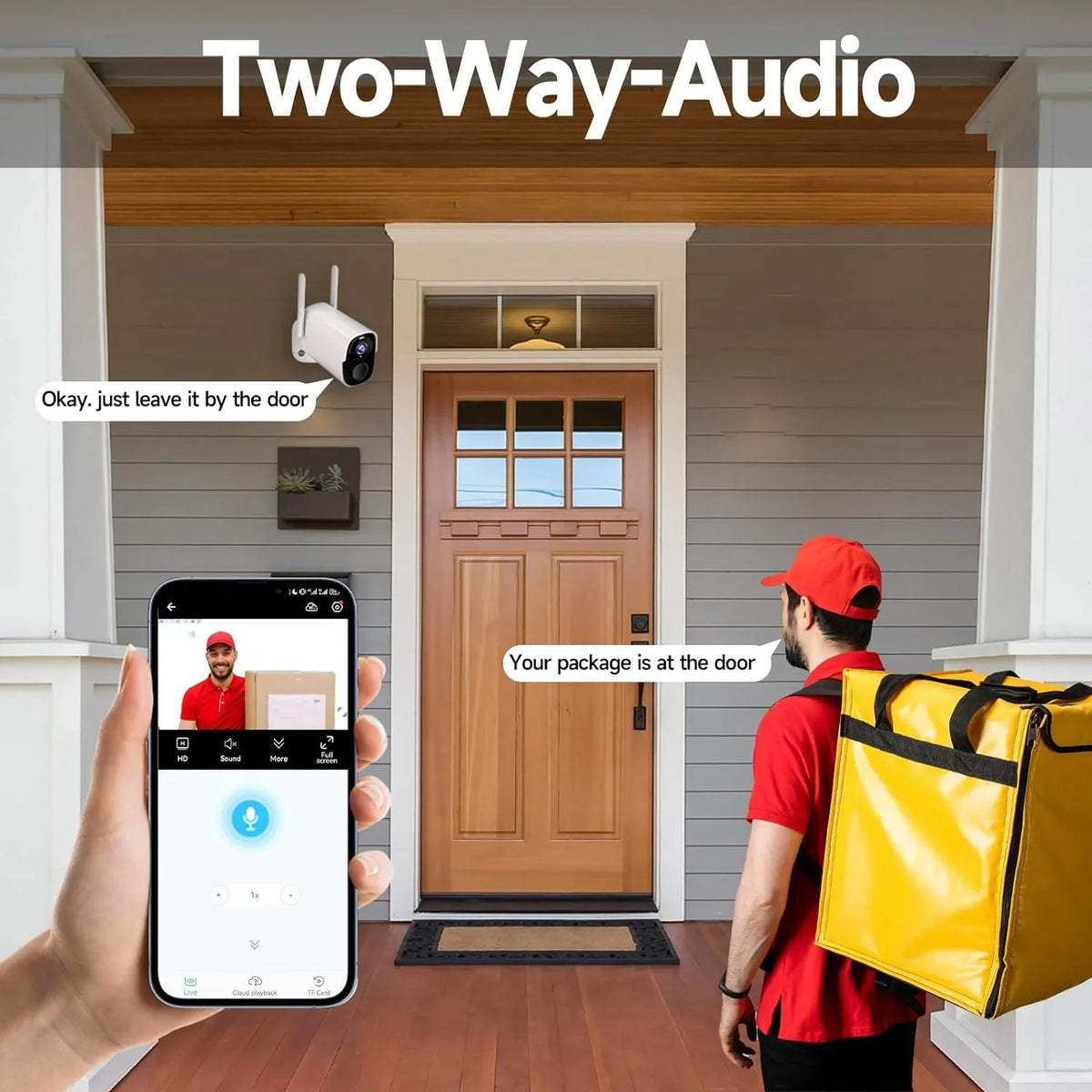 Cameras Security, Wireless Motion 2-Way (up Outdoor Vision to with QHD WiFi 256G) Siren Color Detection Alarm Security Wireless Camera Home Spotlight - Audio, AI 2K Night 4Pack Cloud/SD Cameras for