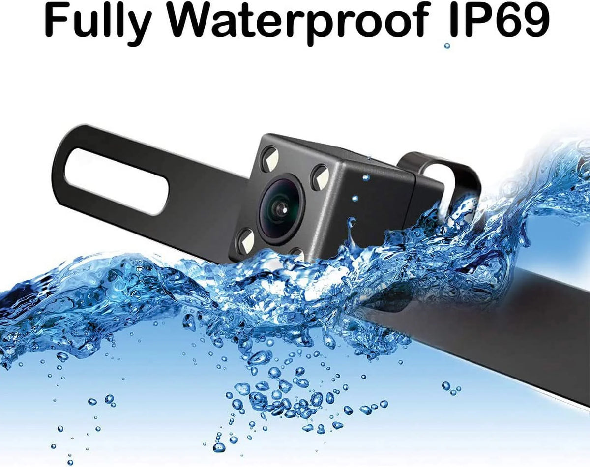 CDR7011 170° CAR8000 Plate Rear Angle Jensen View CAR910X CAM122 Compatible Waterproof CAR910W Frame License CAR710 Night CMR2720 Radio HD Backup with Car CAR110W CAR710X CM901MIR Vision Camera