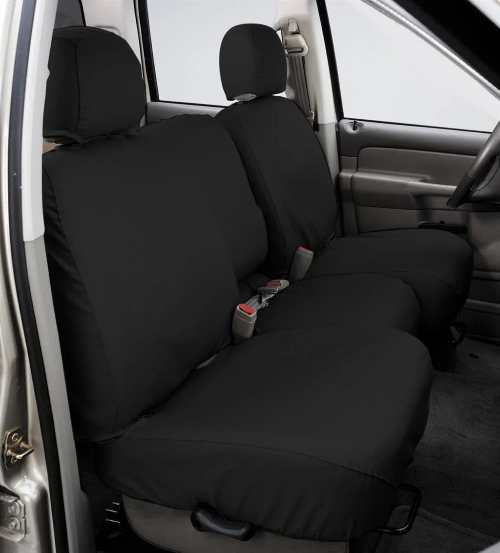 SeatSaver select: Fits - 2007-2008 Black Bench F150 Charcoal Polycotton Fabric, Front Custom-Fit Seat Covers FORD Covercraft