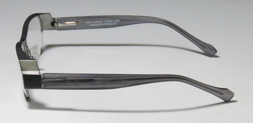 SAGE NEW LARY'S COMFORT ULTIMATE DESIGNER FULL-RIM FLEXIBLE HINGES HARRY GRAY SPECIAL DEMO LENSES LEGACY / TRANSPARENT FRAME 55-16-0 MENS EYEGLASSES/SPECTACLES