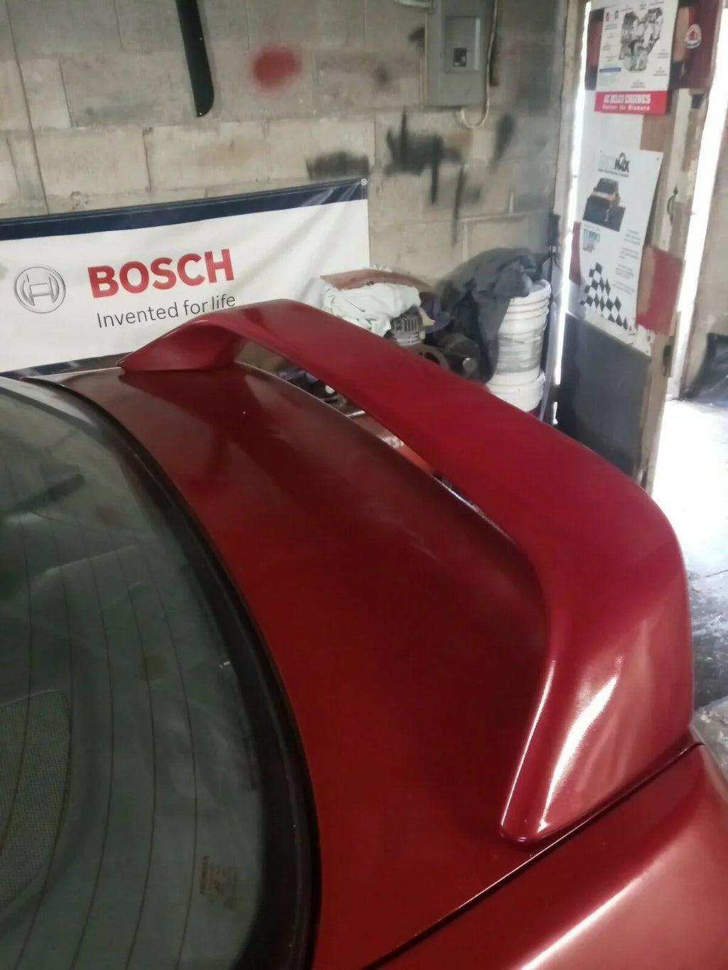 1999 Winglet Trunk Brake 1998 Lid Spoiler with Rear Kojem 2DR 1996 2000 Light Matte Black Honda T-R 1997 LED for Civic Wing Lamp Style