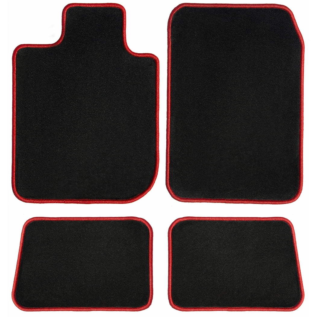 2014, Passenger Edging 2017 Custom - Carpet GGBAILEY Floor with Rear 2013, 2011, & BMW for Mats Fit / Car Mats Driver, 2012, 2016, Black Mats, 2015, Red X3